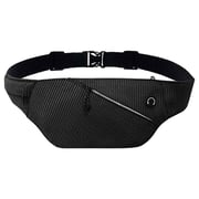 Travelmall 1 Pc Multi-Functional Smart Waist Travel Bag Black
