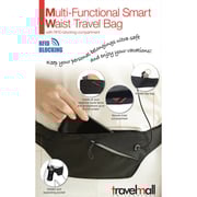 Travelmall 1 Pc Multi-Functional Smart Waist Travel Bag Black