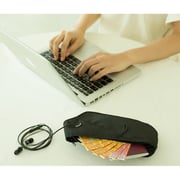 Travelmall 1 Pc Multi-Functional Smart Waist Travel Bag Black
