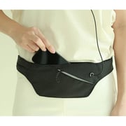 Travelmall 1 Pc Multi-Functional Smart Waist Travel Bag Black