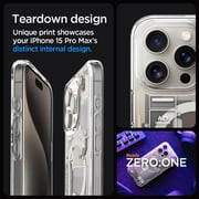 سبيجين جراب ماج فيت Zero One Ultra هايبرد من التيتانيوم الطبيعي لهاتف آيفون 15 برو ماكس