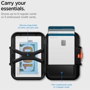 Spigen Lock Fit MagFit Wallet Card Holder Black iPhone