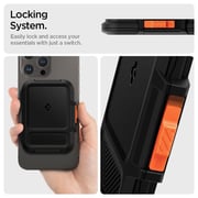 Spigen Lock Fit MagFit Wallet Card Holder Black iPhone