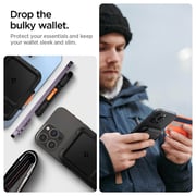 Spigen Lock Fit MagFit Wallet Card Holder Black iPhone
