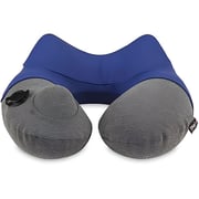 Travelmall 1 Pc 3D Inflatable Neck Pillow Blue