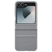 Samsung Flap Vegan Leather Case Gray Galaxy Z Flip 6