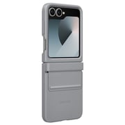 Samsung Flap Vegan Leather Case Gray Galaxy Z Flip 6