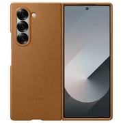 Samsung Vegan Leather Case Brown Galaxy Z Fold 6