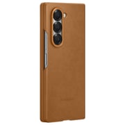 Samsung Vegan Leather Case Brown Galaxy Z Fold 6