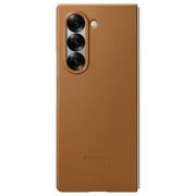 Samsung Vegan Leather Case Brown Galaxy Z Fold 6