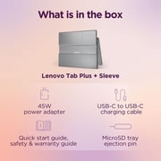 Lenovo Tab Plus TB351FU Tablet - WiFi 256GB 8GB 11.5inch Luna Grey - ZADX0108AE