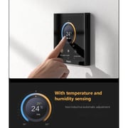 Aqara S3 Smart Zigbe LED Thermostat Touch Screen Panel Voice/Remote Control Support Sensing Temperature Humidity Work with Homekit APP