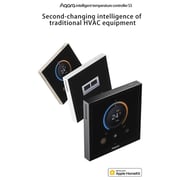 Aqara S3 Smart Zigbe LED Thermostat Touch Screen Panel Voice/Remote Control Support Sensing Temperature Humidity Work with Homekit APP