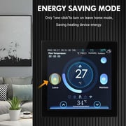 Aqara S3 Smart Zigbe LED Thermostat Touch Screen Panel Voice/Remote Control Support Sensing Temperature Humidity Work with Homekit APP
