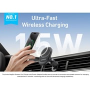 Anker MagGo Wireless Car Mount Charger Black