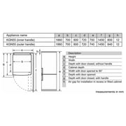 Siemens iQ300 Bottom Freezer Refrigerator 530 Litres KG55NVL21M