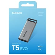 Samsung T5 Evo External SSD USB 3.2 2TB Grey MU-PM2T0G/WW