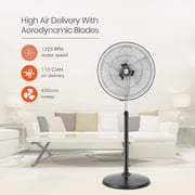 Orient Electric Stand Fan Tornado 18inch Metal Blade
