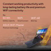 Asus Vivobook S 14 Flip 2-in-1 Convertible (2024) Laptop - AMD Ryzen 5-7430U / 14inch WUXGA / 512GB SSD / 8 GB RAM / Shared AMD Radeon Graphics / Windows 11 Home / English & Arabic Keyboard / Quiet Blue / Middle East Version - [TN3402YA-LZ327W]