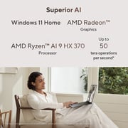 Asus Zenbook S 16 OLED (2024) AI PC - AMD Ryzen AI 9 HX 370 / 16inch 3K / 2TB SSD / 32GB RAM / Shared AMD Radeon 890M Graphics / Windows 11 Home / English & Arabic Keyboard / Scandinavian White / Middle East Version - [UM5606WA-RK233W]