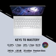 Asus ROG Zephyrus G14 Gaming (2024) Laptop - AMD Ryzen 9-8945HS / 14inch 3K / 1TB SSD / 32GB RAM / 8GB NVIDIA GeForce RTX 4060 Graphics / Windows 11 Home / English & Arabic Keyboard / Platinum White / Middle East Version - [GA403UV-OLED9132W]