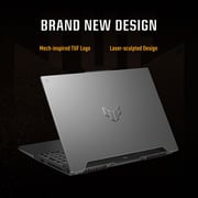 Asus TUF Gaming A15 (2024) Laptop - AMD Ryzen 7-7435HS / 15.6inch FHD / 1TB SSD / 16GB RAM / 6GB NVIDIA GeForce RTX 4050 Graphics / Windows 11 Home / English & Arabic Keyboard / Mecha Gray / Middle East Version - [FA507NUR-LP053W]