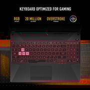 Asus TUF Gaming A15 (2024) Laptop - AMD Ryzen 7-7435HS / 15.6inch FHD / 512GB SSD / 8GB RAM / 4GB NVIDIA GeForce RTX 2050 Graphics / Windows 11 Home / English & Arabic Keyboard / Graphite Black / Middle East Version - [FA506NFR-HN004W]