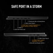 Asus TUF Gaming A14 (2024) Laptop - AMD Ryzen 7-8845HS / 14inch WQXGA / 1TB SSD / 16GB RAM / 6GB NVIDIA GeForce RTX 4050 Graphics / Windows 11 Home / English & Arabic Keyboard / Jaeger Gray / Middle East Version - [FA401UU-RG004W]