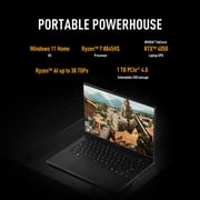 Asus TUF Gaming A14 (2024) Laptop - AMD Ryzen 7-8845HS / 14inch WQXGA / 1TB SSD / 16GB RAM / 6GB NVIDIA GeForce RTX 4050 Graphics / Windows 11 Home / English & Arabic Keyboard / Jaeger Gray / Middle East Version - [FA401UU-RG004W]
