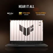 Asus TUF Gaming A14 (2024) Laptop - AMD Ryzen AI 9 HX 370 / 14inch WQXGA / 2TB SSD / 32GB RAM / 8GB NVIDIA GeForce RTX 4060 Graphics / Windows 11 Home / English & Arabic Keyboard / Jaeger Gray / Middle East Version - [FA401WV-RG011W]