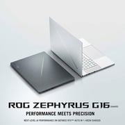 Asus ROG Zephyrus G16 Gaming (2024) Laptop - AMD Ryzen AI 9 HX 370 / 16inch WQXGA / 1TB SSD / 32GB RAM / 8GB NVIDIA GeForce RTX 4060 Graphics / Windows 11 Home / English & Arabic Keyboard / Eclipse Gray / Middle East Version - [GA605WV-AI-OLED9132G]