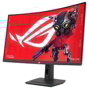 Asus ROG Strix XG32WCS USB Type-C Gaming Monitor - 32inch (31.5 viewable) 2560x1440, Curved, 180Hz (Above 144Hz), 1ms (GTG), Fast VA, Extreme Low Motion Blur Sync, USB Type-C, FreeSync, DisplayWidget Center, Tripod Socket, HDR
