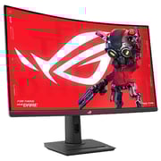 Asus ROG Strix XG32WCS USB Type-C Gaming Monitor - 32inch (31.5 viewable) 2560x1440, Curved, 180Hz (Above 144Hz), 1ms (GTG), Fast VA, Extreme Low Motion Blur Sync, USB Type-C, FreeSync, DisplayWidget Center, Tripod Socket, HDR