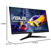 Asus VY279HGE Eye Care Gaming Monitor - 27inch FHD (1920 x 1080), IPS, 144Hz, IPS, SmoothMotion, 1ms (MPRT), FreeSync Premium, Eye Care Plus technology, Blue Light Filter, Flicker Free, Antibacterial Treatment