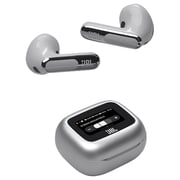 JBL LIVE FLEX 3 True Wireless Noise Cancelling Open-Stick Earbuds Silver