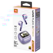 JBL LIVE FLEX 3 True Wireless Noise Cancelling Open-Stick Earbuds Purple