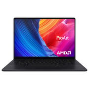 Asus ProArt P16 OLED (2024) AI PC - AMD Ryzen AI 9 HX 370 / 16inch 4K / 2TB SSD / 32GB RAM / 8GB NVIDIA GeForce RTX 4060 Graphics / Windows 11 Home / English & Arabic Keyboard / Nano Black / Middle East Version - [H7606WV-ME088X]