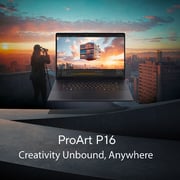 Asus ProArt P16 OLED (2024) AI PC - AMD Ryzen AI 9 HX 370 / 16inch 4K / 2TB SSD / 32GB RAM / 8GB NVIDIA GeForce RTX 4060 Graphics / Windows 11 Home / English & Arabic Keyboard / Nano Black / Middle East Version - [H7606WV-ME088X]