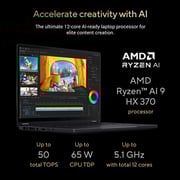 Asus ProArt PX13 OLED Gaming (2024) Laptop - AMD Ryzen AI 9 HX 370 / 13.3inch 3K / 2TB SSD / 32GB RAM / 8GB NVIDIA GeForce 4070 Graphics / Windows 11 Home / English & Arabic Keyboard / Nano Black / Mmiddle East Version - [HN7306WI-OLED12C32W]