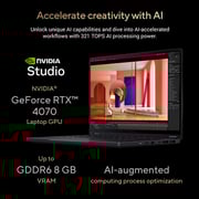 Asus ProArt PX13 OLED Gaming (2024) Laptop - AMD Ryzen AI 9 HX 370 / 13.3inch 3K / 2TB SSD / 32GB RAM / 8GB NVIDIA GeForce 4070 Graphics / Windows 11 Home / English & Arabic Keyboard / Nano Black / Mmiddle East Version - [HN7306WI-OLED12C32W]