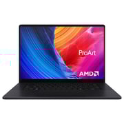 Asus ProArt P16 OLED Gaming (2024) Laptop - AMD Ryzen AI 9 HX 370 / 16inch 4K / 2TB SSD / 32GB RAM / 8GB NVIDIA GeForce RTX 4060 Graphics / Windows 11 Home / English & Arabic Keyboard / Nano Black / Middle East Version - [H7606WV-ME088X] - Pre-order