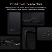 Asus ProArt P16 OLED Gaming (2024) Laptop - AMD Ryzen AI 9 HX 370 / 16inch 4K / 2TB SSD / 32GB RAM / 8GB NVIDIA GeForce RTX 4060 Graphics / Windows 11 Home / English & Arabic Keyboard / Nano Black / Middle East Version - [H7606WV-ME088X] - Pre-order