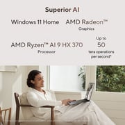 Asus Zenbook S 16 OLED (2024) Laptop - AMD Ryzen AI 9 HX 370 / 16inch 3K / 2TB SSD / 32GB RAM / Shared AMD Radeon 890M Graphics / Windows 11 Home / English & Arabic Keyboard / Scandinavian White / Middle East Version - [UM5606WA-RK233W] - Pre-order