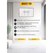 Bracket Pro Fixed TV Mount Black