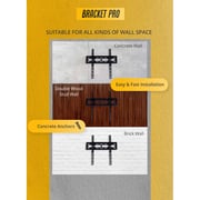 Bracket Pro Fixed TV Mount Black
