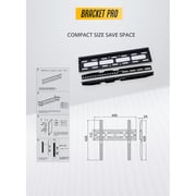 Bracket Pro Fixed TV Mount Black