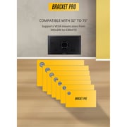 Bracket Pro Fixed TV Mount Black