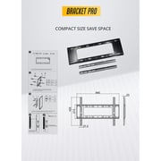 Bracket Pro Fixed TV Mount Black