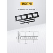 Bracket Pro Fixed TV Mount Black
