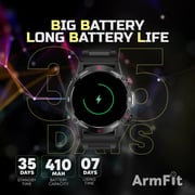 ArmFit Hulk Smartwatch Black